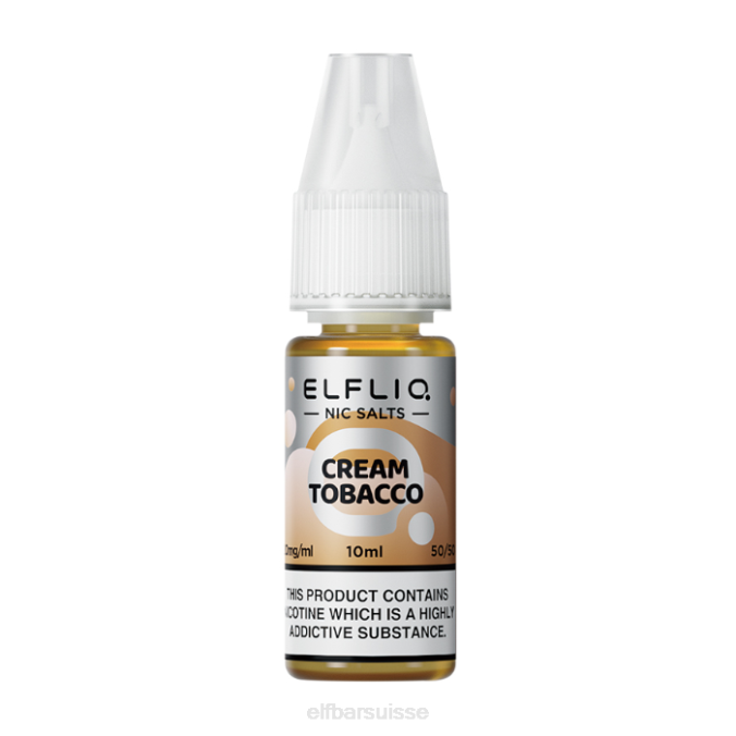 elfbar elfliq crème tabac sels de nic -10ml-10 mg/ml FN40211