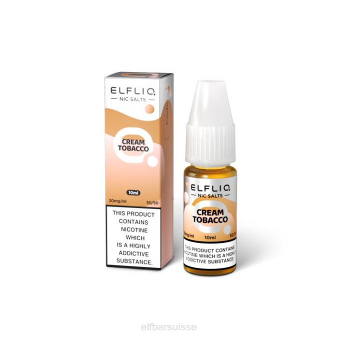 elfbar elfliq crème tabac sels de nic -10ml-20 mg/ml FN40212