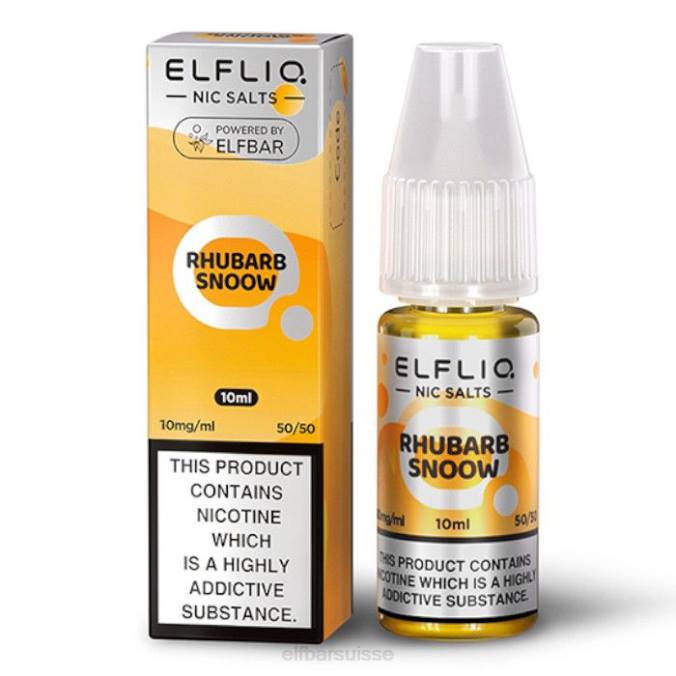 elfbar elfliq sels de nic - rhubarbe neige - 10ml-10 mg/ml FN40171