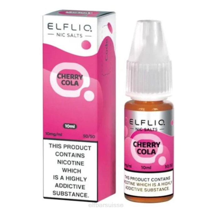 sels de nic elfbar elfliq - cola cerise - 10 ml-10 mg/ml FN40196