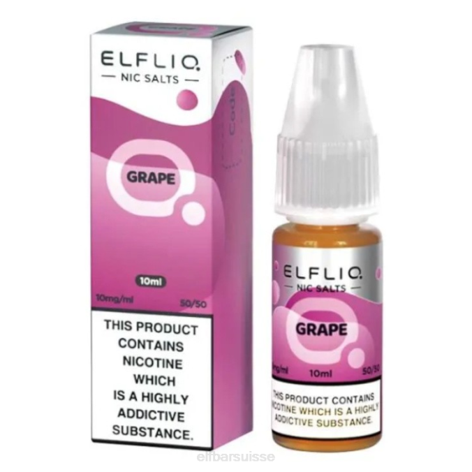 sels de nic elfbar elfliq - raisin - 10ml-10 mg/ml FN40191