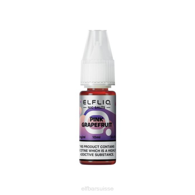 sels de nicotine de pamplemousse rose elfbar elfliq - 10 ml-10 mg/ml FN40202