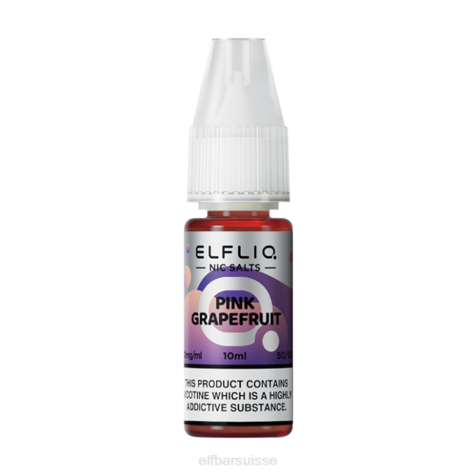 sels de nicotine de pamplemousse rose elfbar elfliq - 10 ml-10 mg/ml FN40202