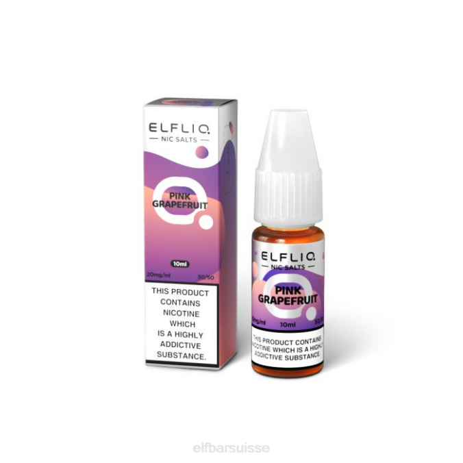 sels de nicotine de pamplemousse rose elfbar elfliq - 10 ml-20 mg/ml FN40203