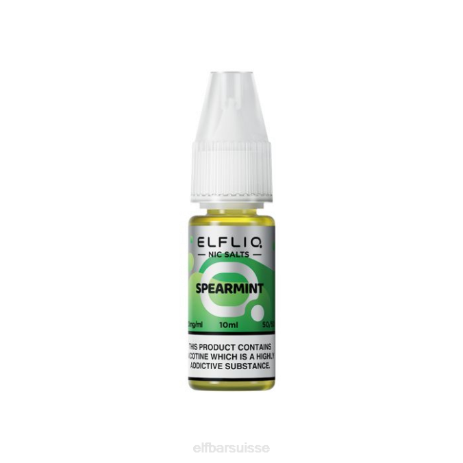 sels de nicotine à la menthe verte elfbar elfliq - 10 ml-10 mg/ml FN40207