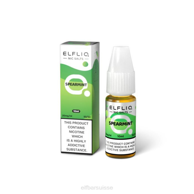 sels de nicotine à la menthe verte elfbar elfliq - 10 ml-20 mg/ml FN40208