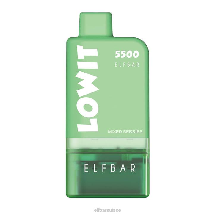 ELFBAR kit de dosettes préremplies lowit 5500 2%nic Baies mélangées H268129