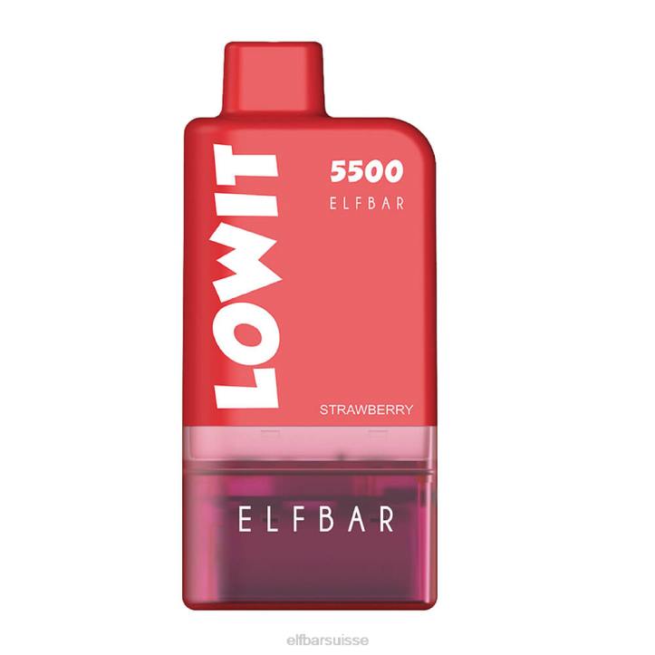 ELFBAR kit de dosettes préremplies lowit 5500 2%nic Yaourt à la fraise H268132