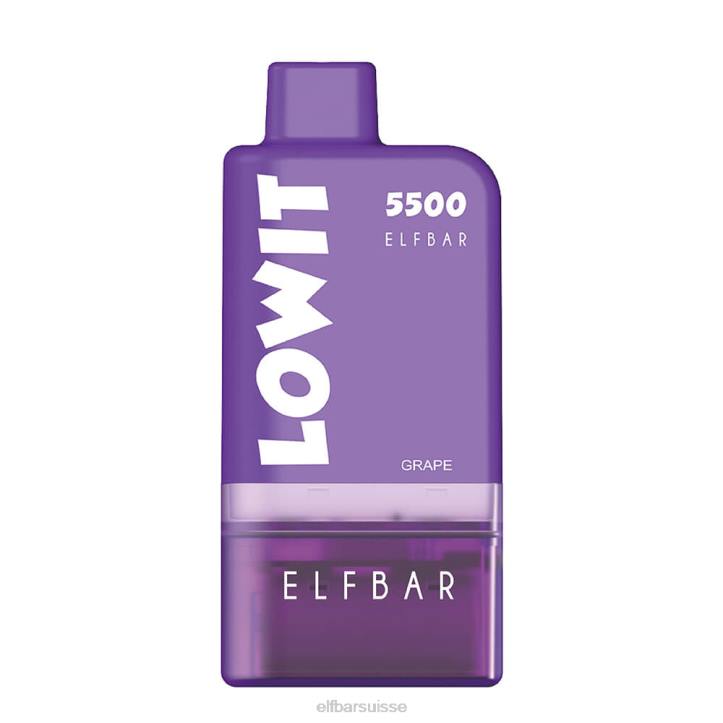 ELFBAR kit de dosettes préremplies lowit 5500 2%nic raisin H268128