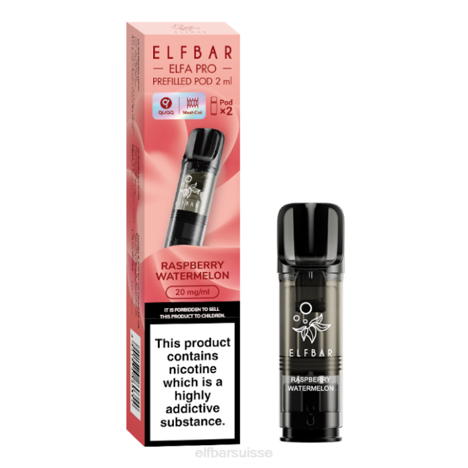 elfbar elfa pro dosettes préremplies - 20 mg - 2pk FN40100 tabac à neige