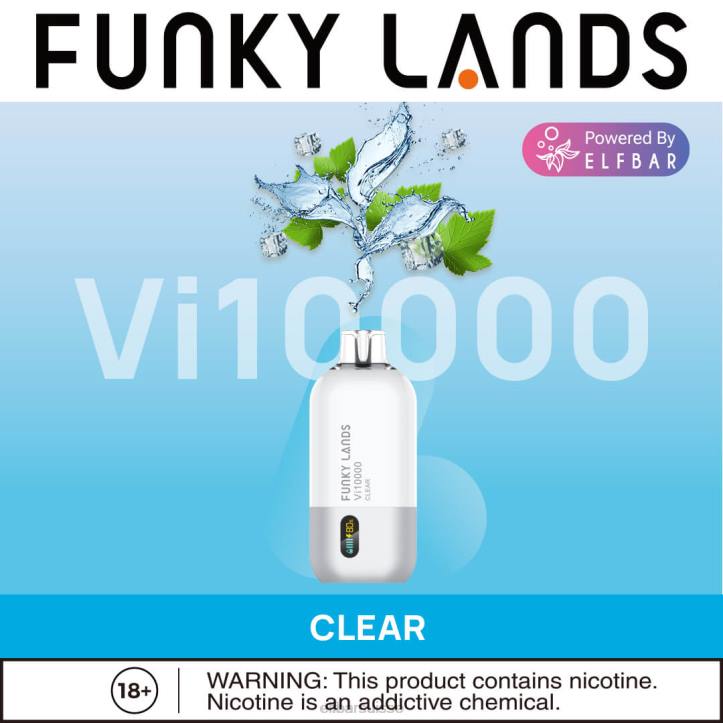 ELFBAR Funky Lands Vape jetable Vi10000 bouffées clair H268169