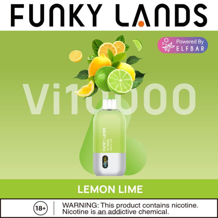 ELFBAR Funky Lands meilleure saveur vape jetable vi10000 série glacée citron vert H268153