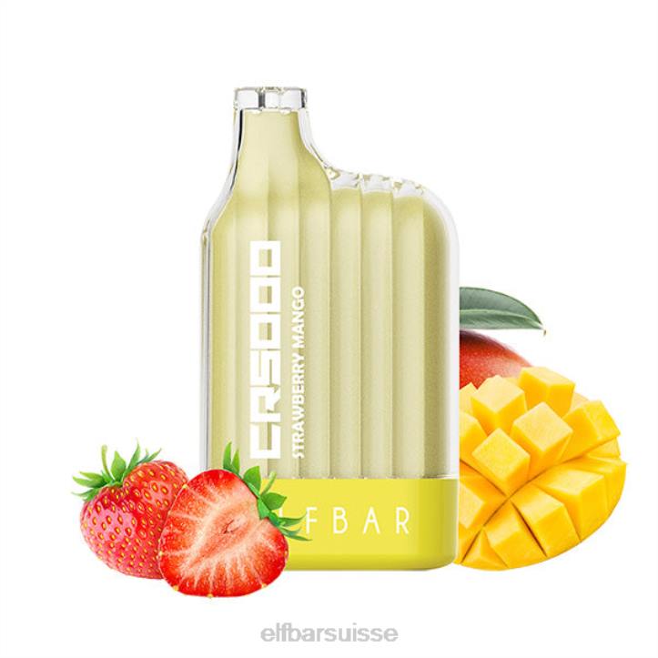 ELFBAR cr5000 vape jetable 5000 bouffées mangue fraise H26833