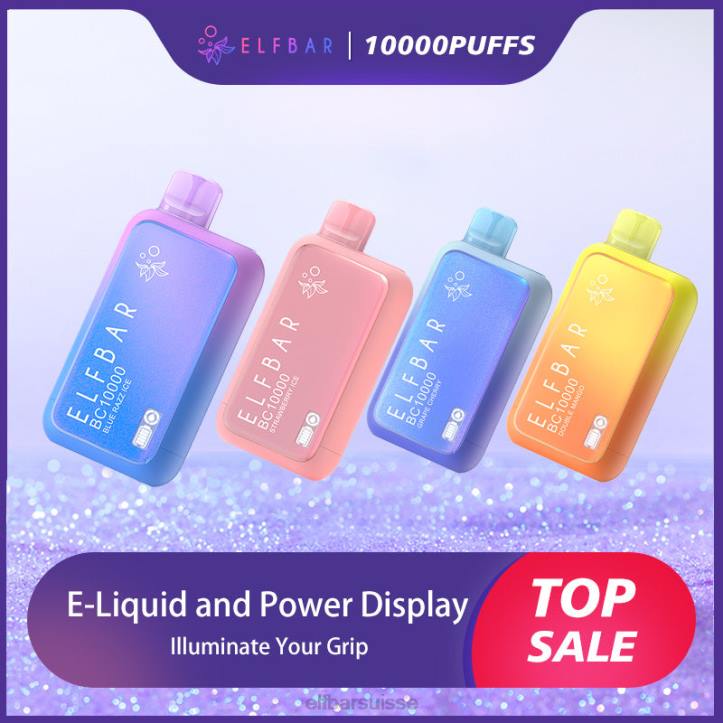 ELFBAR meilleure saveur vape jetable bc10000 meilleure vente glace bleue H26810