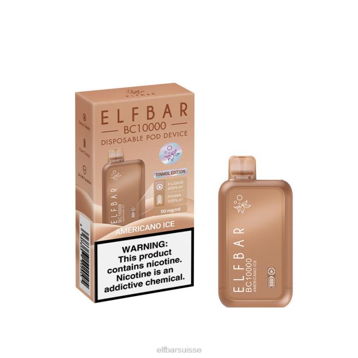 ELFBAR meilleure saveur vape jetable série bc10000 ice glace américaine H2683