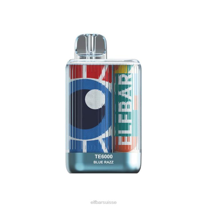 ELFBAR meilleure saveur vape jetable te6000 glace razz bleue glace bleue H26824