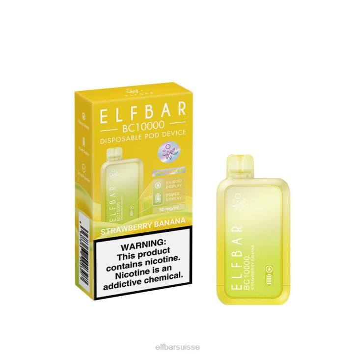 ELFBAR vape jetable nouveau bc10000 10000bouffées fraise banane H26845