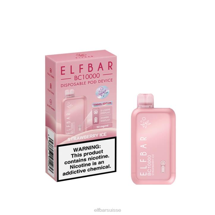 ELFBAR vape jetable nouveau bc10000 10000bouffées glace à la fraise H26854