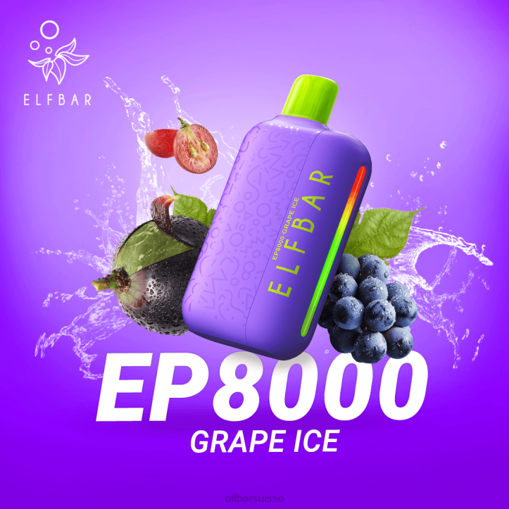 ELFBAR vape jetable nouvelles bouffées ep8000 limonade cerise-pêche H26858