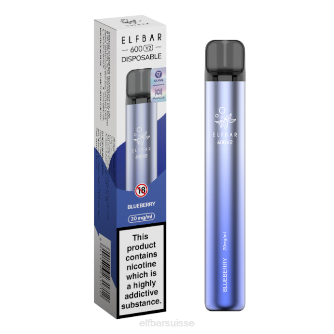 Vape jetable elfbar 600v2 - 20 mg FN4021 pomme pastèque